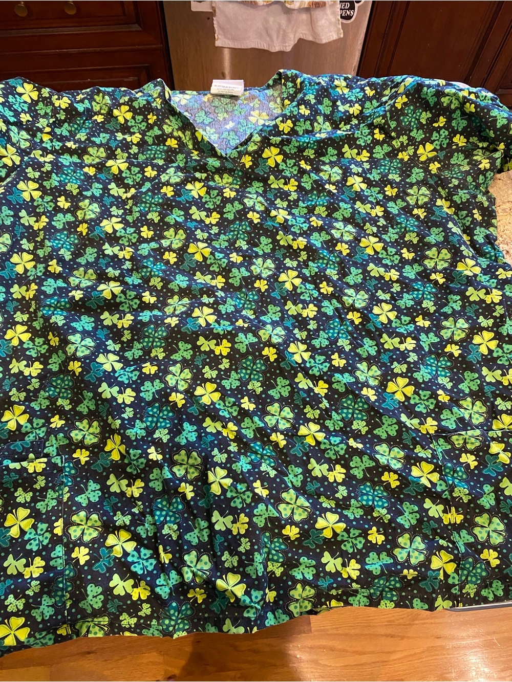 UA St Patrick’s Day scrub top 3X